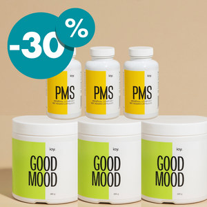 ioy. GOOD MOOD + ioy. PMS Podpora ženského zdravia  (3 mes. zvýhodnené bal.) - ioy.sk
